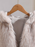 cross-border e-commerce hot seller: faux fur fashion warm hooded jacket