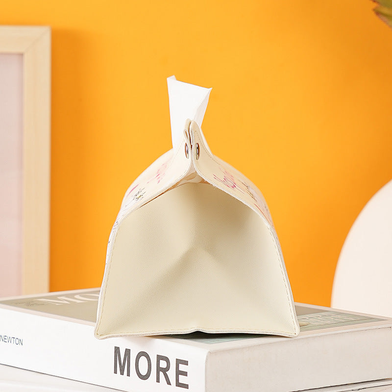Cute cartoon naughty dog tissue box household car universal pumping paper box large capacity napkin paper box storage box
