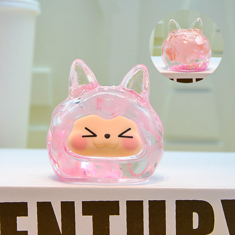 oversized three-dimensional quicksand KIKI shopping mall blind box figure desktop ornament car pendant DIY jewelry accessories