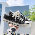 Classic 1970s low-top canvas shoes - unisex retro oiled veneer shoes - korean style student canvas sneakers for men and women