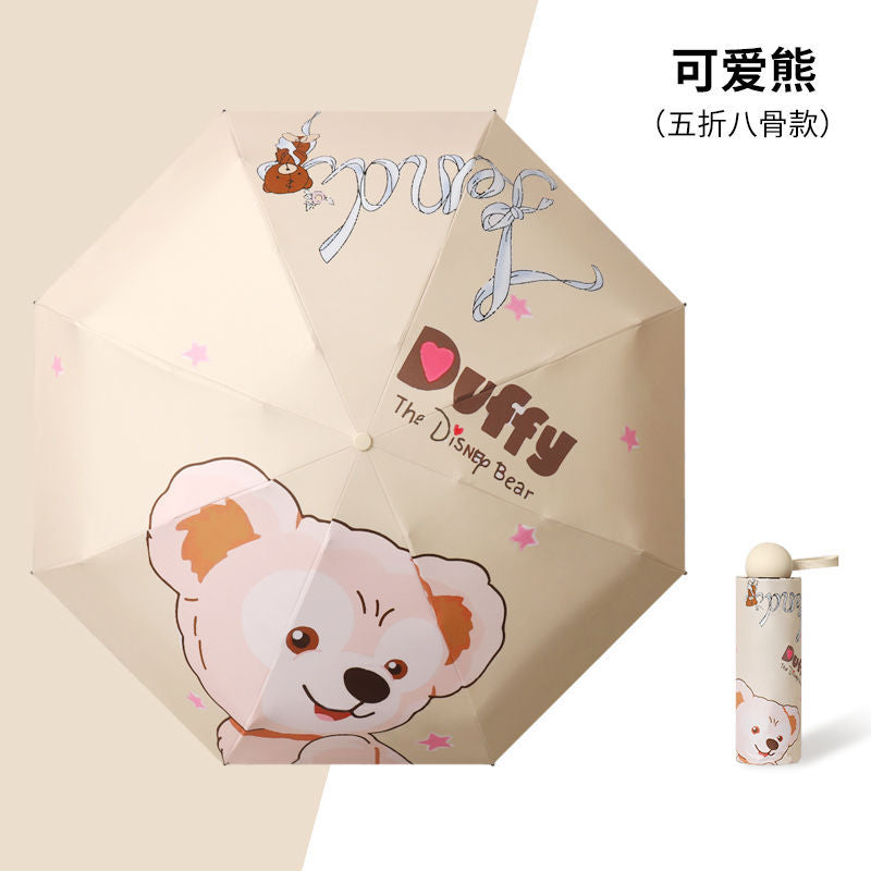 50% off umbrella for both sunny and rainy days, women's sun umbrella, sun protection and uv protection capsule umbrella, foldable mini sunshade umbrella, personalized