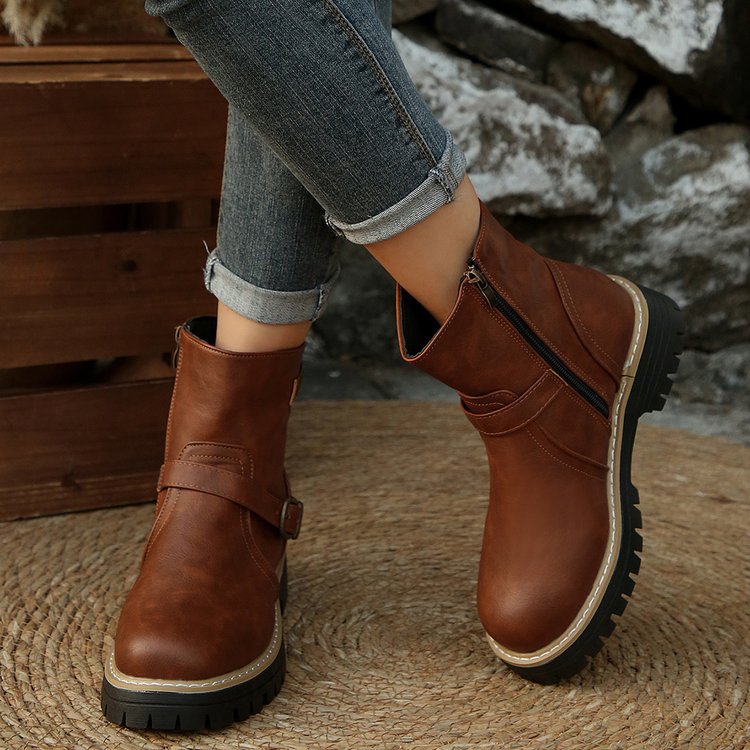spring/autumn new arrival: thick-soled martin boots for cross-border e-commerce. plus sizes available. price difference: $0.67. wholesale options available. dropshipping to  and