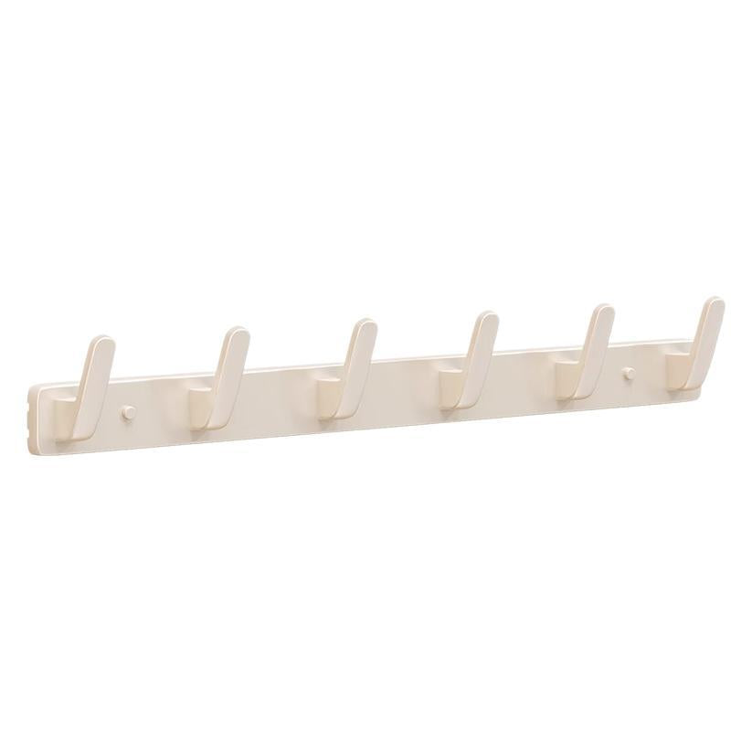 Wall-mounted over-the-door hook rack - no drilling required, adhesive hook strip for entryway, strong load-bearing capacity for clothes and hats