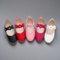 girls' black leather shoes, children's performance shoes, white student single shoes, ceremony flower girl shoes, school shoes, tendon soft sole