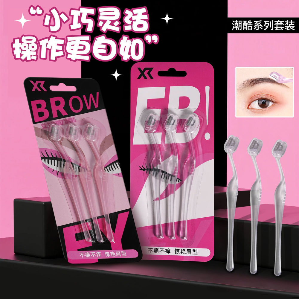 Xirui compact detail eyebrow trimming knife for women special security short head eyebrow shaving knife anti-scratch eyebrow trimming suit factory wholesale