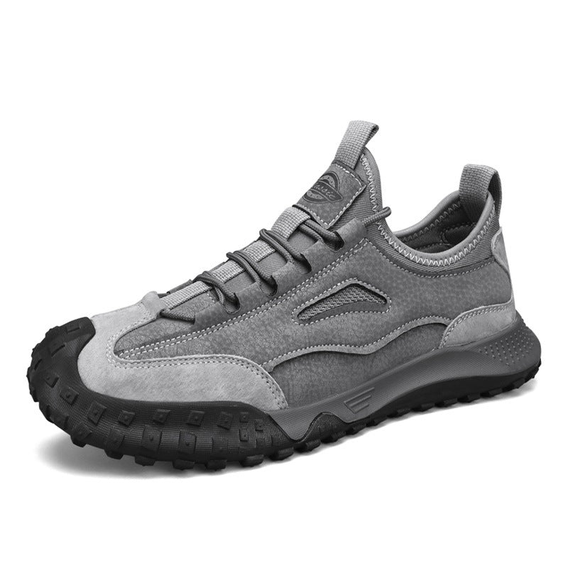 Bestselling safety shoes: 2026 new leather lightweight work shoes - steel toe-free, durable, and dirt-resistant construction site shoes for men