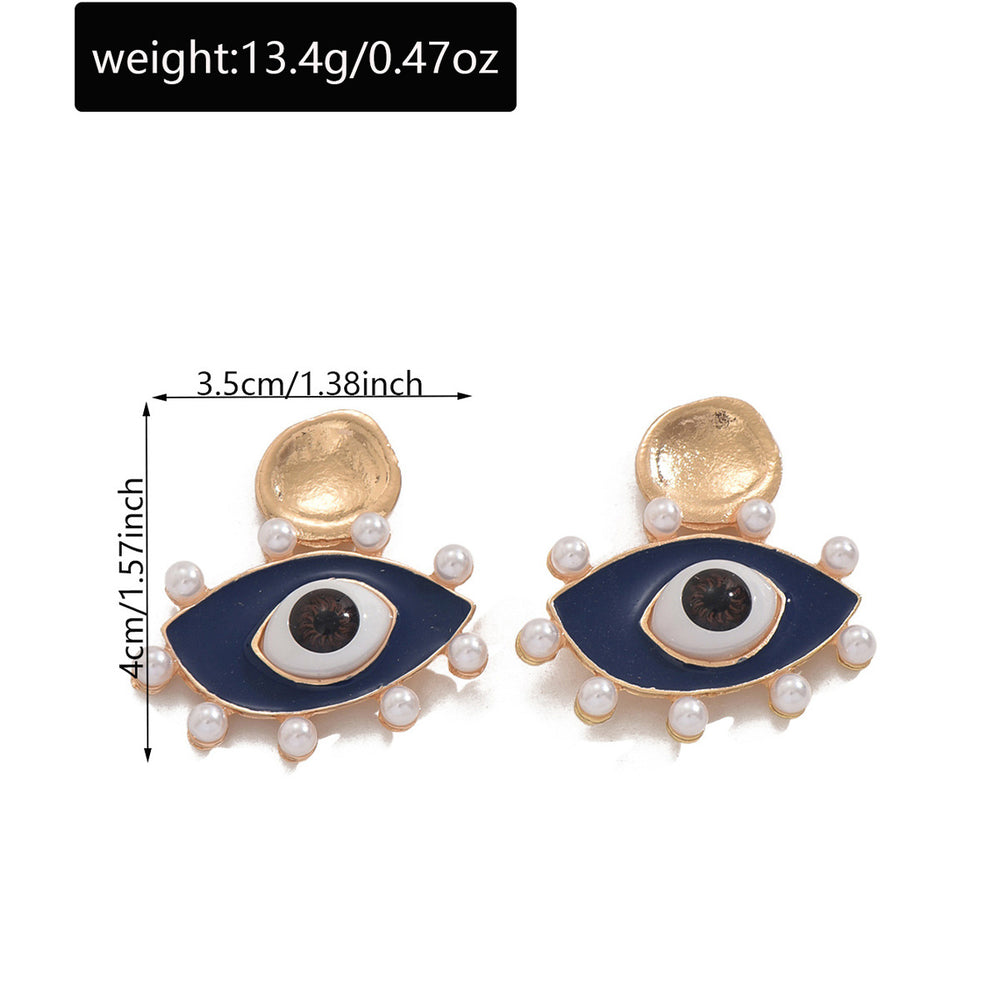 Wholesale devil's eye earrings - european & american style, chic, unique, high-end, statement pearl studs & earrings for women