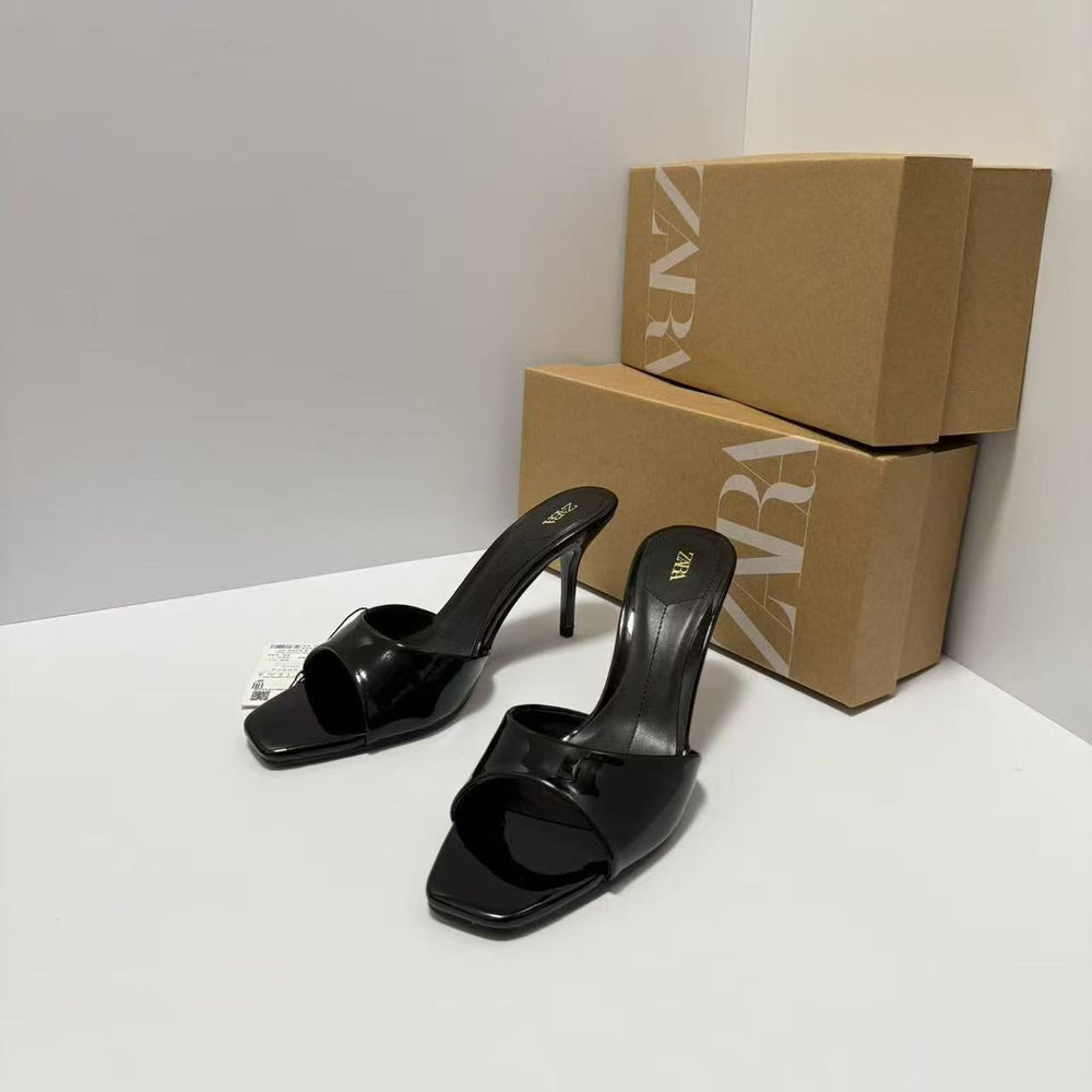 Za2025winternew arrival square toe high heels open toe high heels sandals fashion style casualeasiest for matchoutwear sandals for women