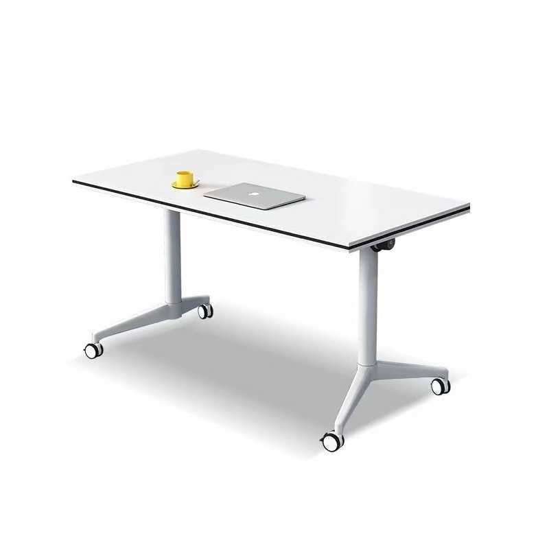 Foldable conference table, mobile training desk, modern educational institution single study desk, minimalist bench desk