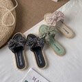 2024 new bowknot slippers - stylish women's summer beach sandals, flat flip-flops