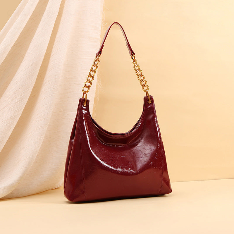 High-end tote bag, large capacity women's bag, 2025 new style shoulder bag, underarm bag, red wedding bag, bridal bag