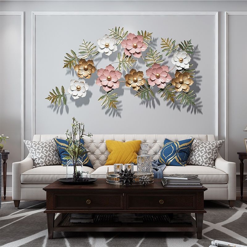 Scandinavian style entrance wall hanging living room background wall decoration pendant creative iron wall decoration stereo wall decoration