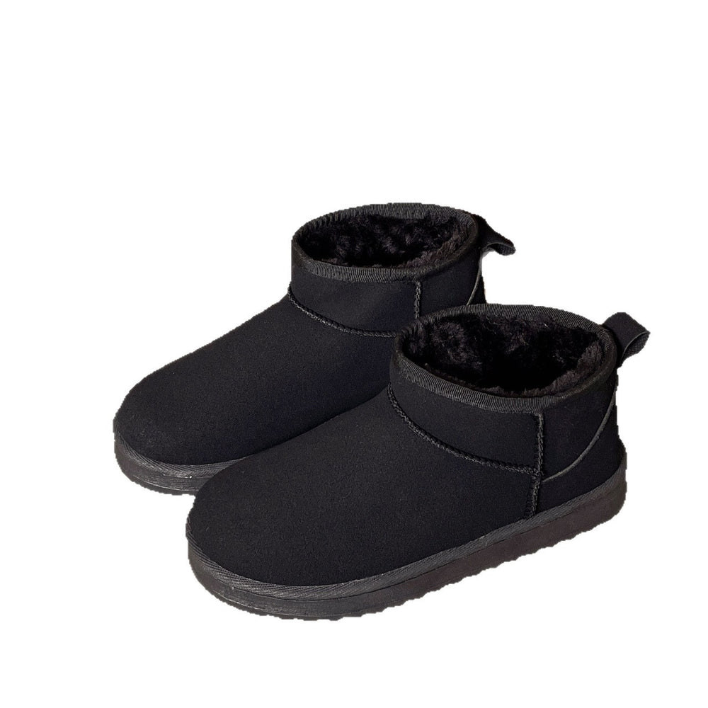 Snow boots plus sizeexportwinternew arrivalflatsshort barrel northeast cotton shoes fleece-linedthickenedheattech snow boots for women