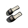 2024 buckle summer slippers new roman style women's trendy outdoor flat fashion sandals