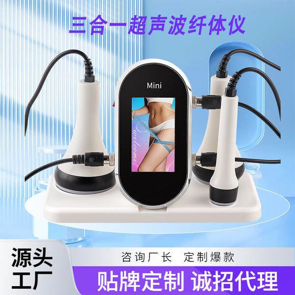 Wow, custom three-in-one multi-functional slimming instrument, multi-functional ultrasonic micro-current shaping instrument, beauty instrument.