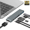 Dual type-c docking station seven-in-one notebook usb expander hdmisd/tfpd portable multi-interface