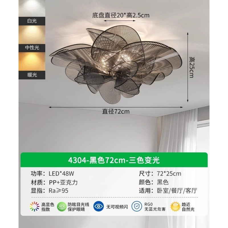 Circle of Light Bedroom Light New Light Luxury Modern Simplicity Nordic Premium Children's Room Flower Lighting E