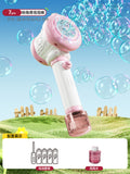 2025 new cartoon electric bubble machine - kids' handheld automatic bubble wand - summer beach family fun toy