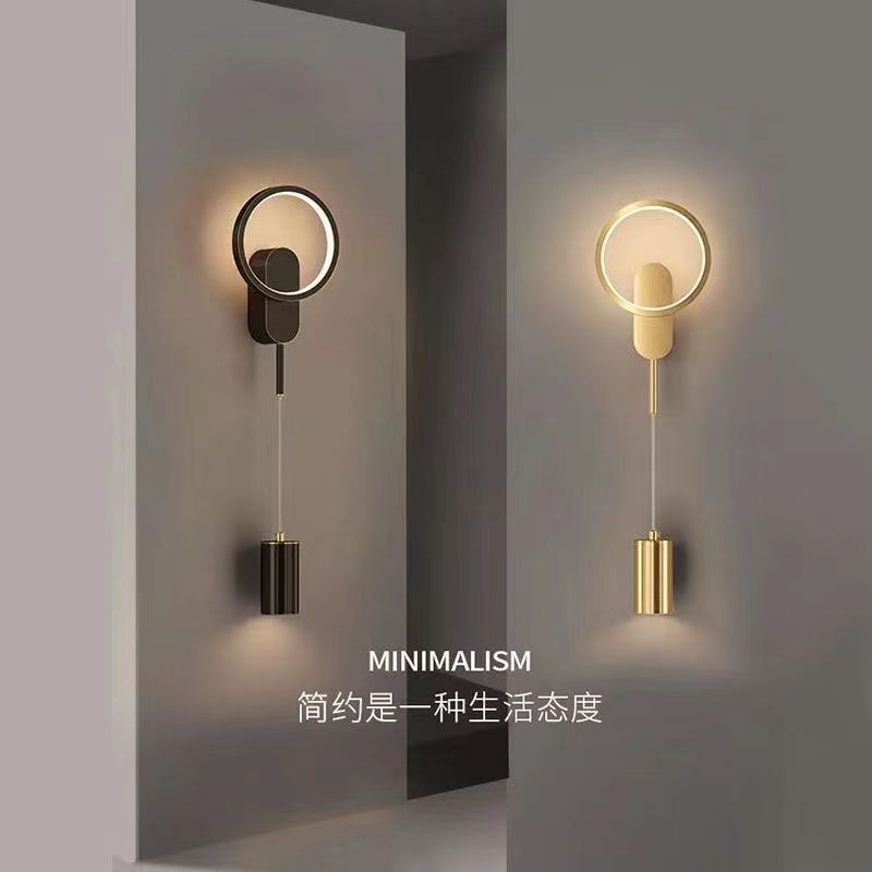 Bedside wall lamp bedside lamp scandinavian light luxury style scandinavian simple modern style popular wall lamp corridor lamp
