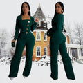 C7201 cross-border   fashion women's long-sleeve arm-hugging pants slim-fit solid color jumpsuit