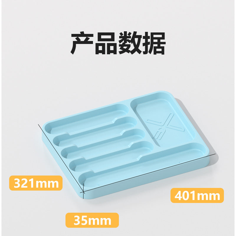 Drawer storage box Household kitchen Knives, forks, chopsticks partition box Multifunctional built-in compartment storage box Tableware tray