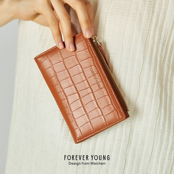 FOREVER YOUNG's new  special for women's wallets, high-end stone pattern change bags, 20% off card bags for women