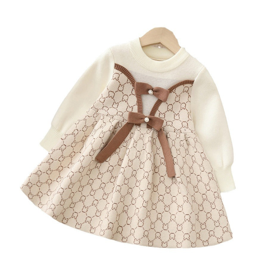 Dropshipping girls' sweater dress -  autumn/winter new arrivals - designer style dress