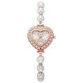 New arrivalfashionelegant small rhinestone women's watch heart diamond-encrusted preppy style small dial pearl bracelet watch