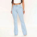 Export raw edge jeans for women, hot-selling european and american raw edge stretch jeans, plus size washed bearded women's jeans