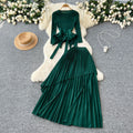 fashion style miyake pleated tie back waist asymmetrical hem pleated tops pleated skirt suit for women