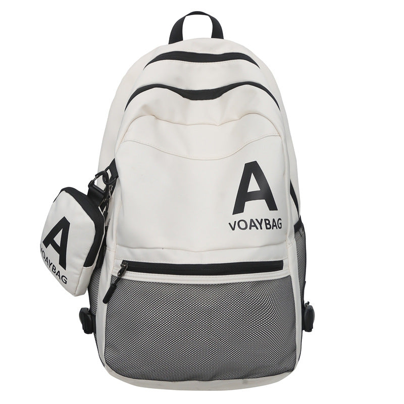 Backpack New Trend Simple Large Capacity Student Backpack Outdoor Travel Sports Backpack Men and Women