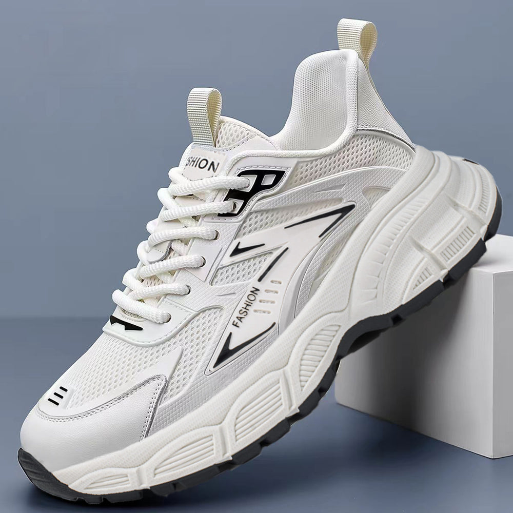 Men's shoes 2026 new lightweight breathable versatile athletic casual hollow-out anti-slip dad shoes student shoes for men