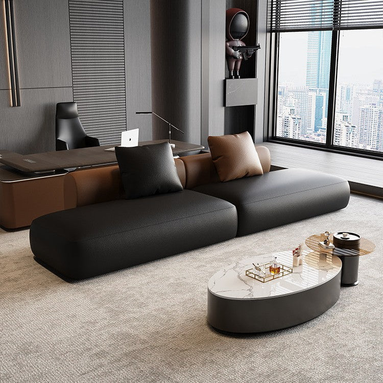 Office hotel lobby reception office special-shaped sofa coffee table combination rest reception room beauty salon curved sofa