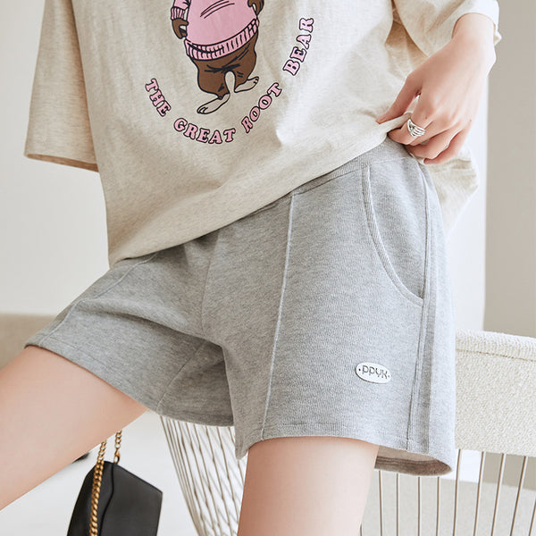 Maternity shorts casual shorts spring and summer new Pupu comfortable skin-friendly belly support pants maternity sports shorts maternity pants