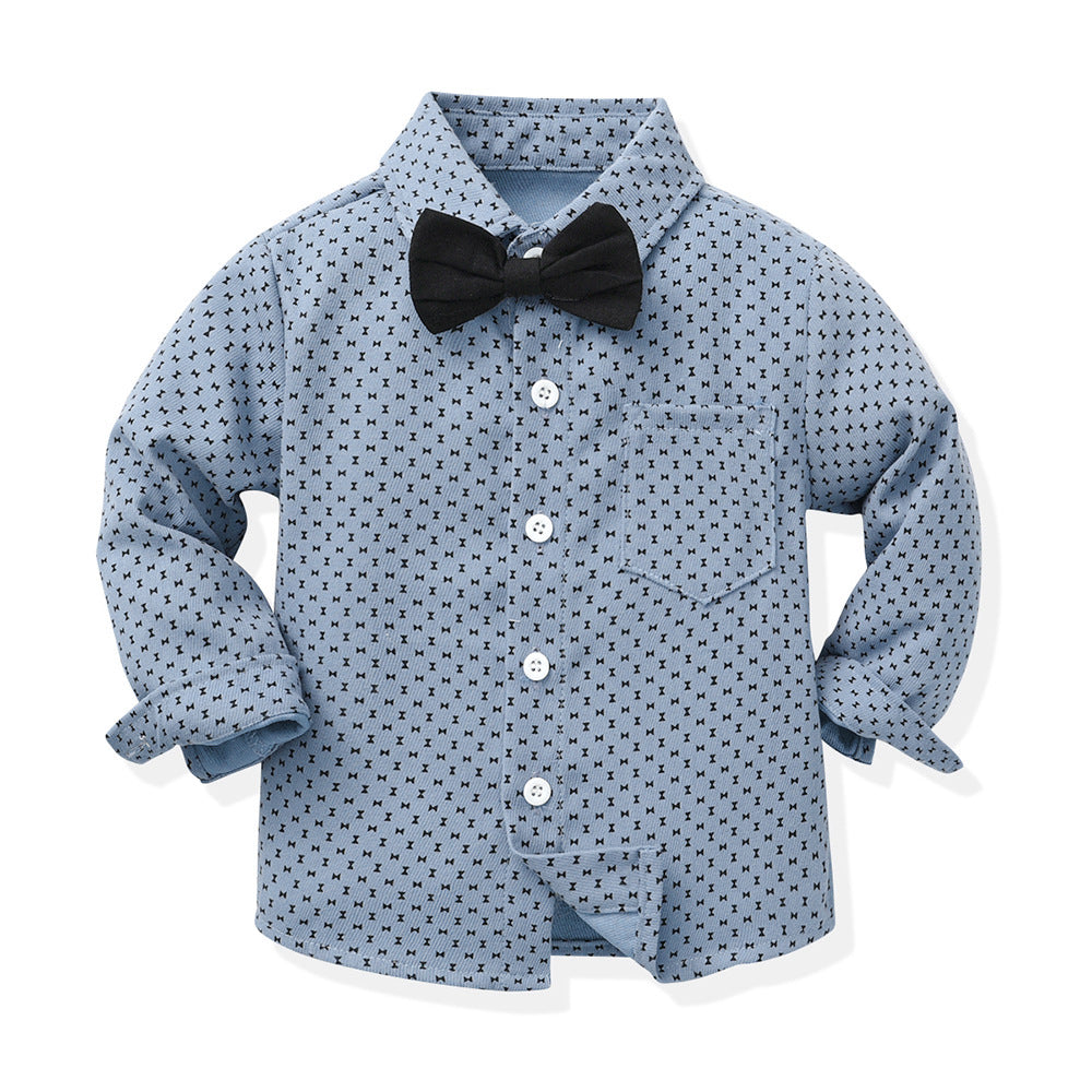 One-year-old formal wear for baby boys, british style, fashionable birthday performance dress, overalls suit, children's clothing, springnew arrival