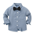 One-year-old formal wear for baby boys, british style, fashionable birthday performance dress, overalls suit, children's clothing, springnew arrival