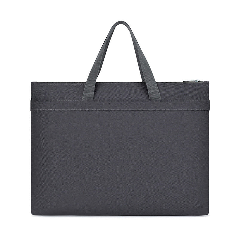 A4 oxford cloth document bag - canvas briefcase for men, student portfolio, conference bag, business document bag - custom logo available