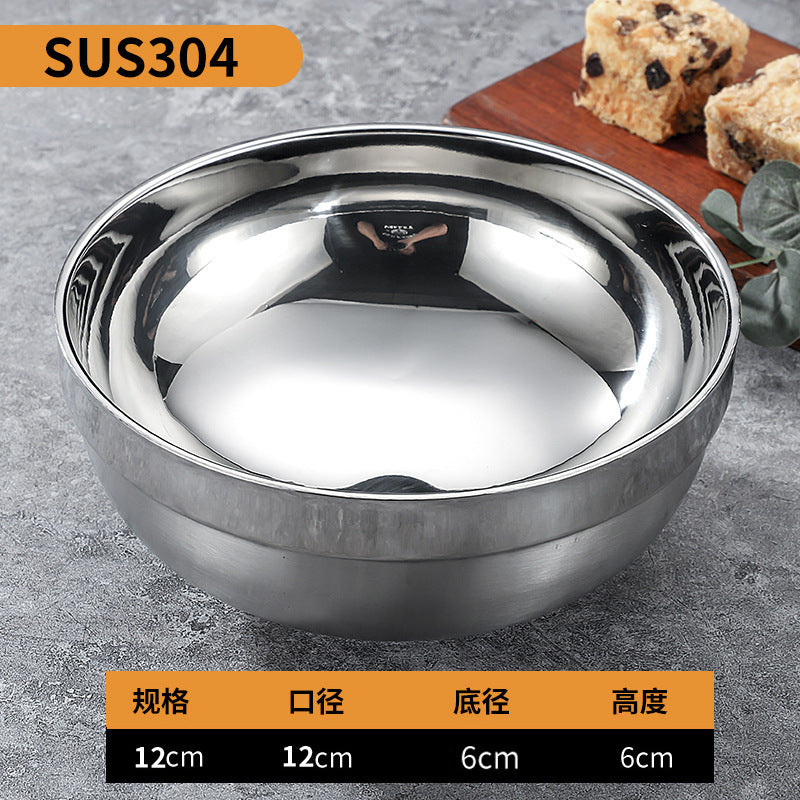 304 stainless steel double-walled insulated bowl - perfect for home, kindergarten, and kids' mealtime. soup bowl available with custom logo