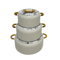 Export hot selling food warmer container3pcs large capacity stackable thermal insulation crisper box