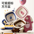 Collapsible kids' wash basin - portable newborn face wash basin - thickened plastic baby basin - household infant wash basin