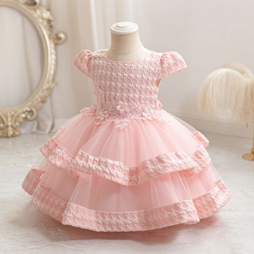 New arrivalin stockgirl satin wedding dress princess dress first birthday dress catch week evening dress baby dress