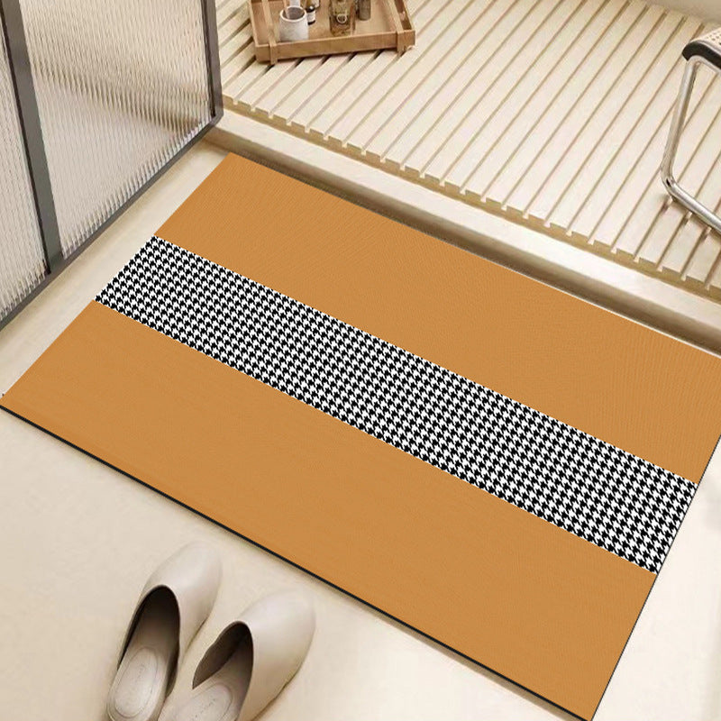 Soft diatom mud bathroom floor mat, absorbent mat, bathroom foot mat, toilet, bathroom door, non-slip quick-drying carpet