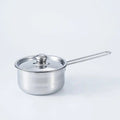 Wholesale stainless steel cookware set cross-border 12pcs cookware set household soup pot milk pot frying pan combination cookware pot