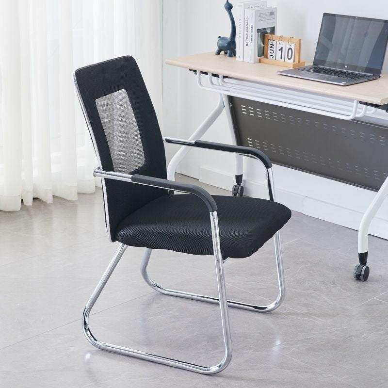 Minimalist ergonomic office chair for conference reception, comfortable for extended sitting, staff computer chair - default option: other plastic