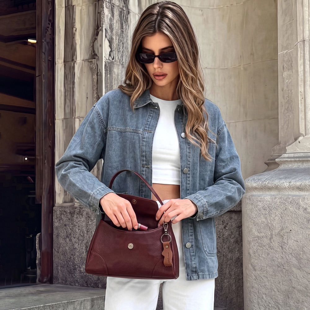 Fashion cross-border exportloose drop-shoulder lapel long sleeves single-breasted double-sided large patch pocket easiest for match layered denim outwear