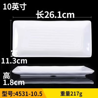 Fat beef plate melamine hotpot restaurant buffet plate tableware barbecue plate commercial side dish dish lettuce bucket haidilao