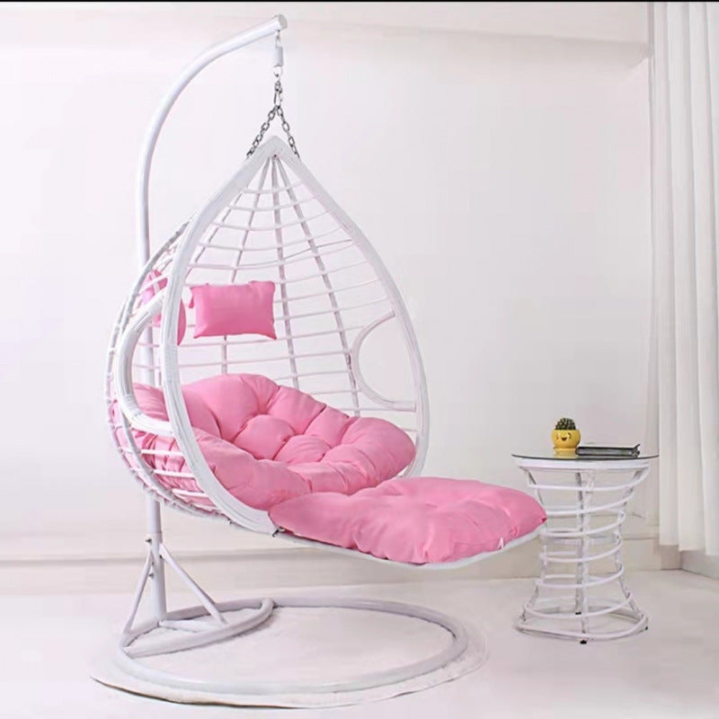 Romantic hanging basket rattan chair for home indoor hanging chair swing adult hammock balcony single double living room rocking lounge chair