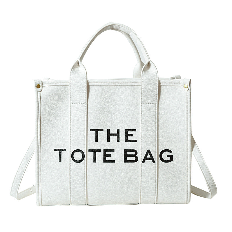 Women's shoulder bag 2025 new style minimalist casual large capacity handbag crossbody bag cross-border letter print tote bag