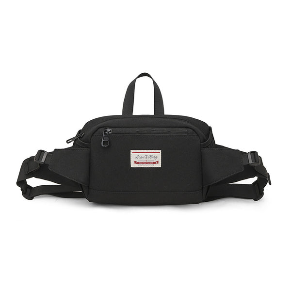 New men's sports bag fanny pack large capacity adjustable casual fashion men's shoulder messenger bag outdoor sports fanny pack