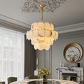 natural marble living room chandelier modern style villa lighting all copper wall lamp accessible luxury spanish import french style